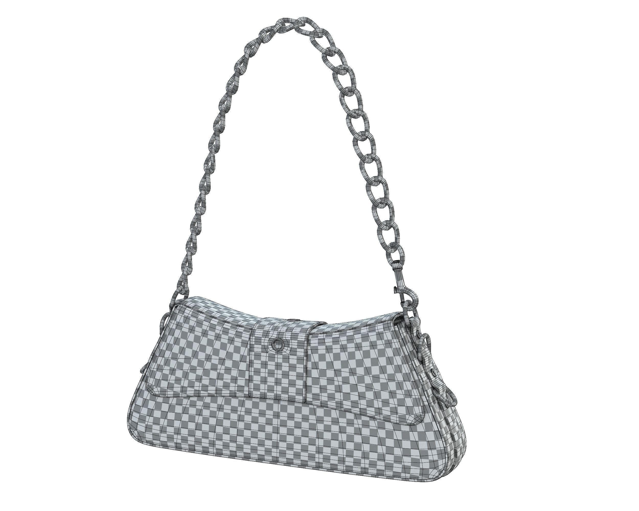 Balenciaga Lindsay Small Bag Low-poly 3D model_20
