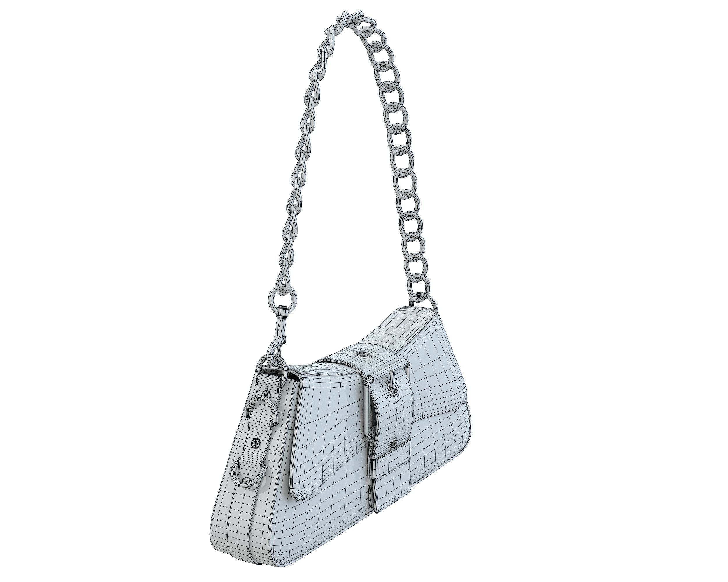 Balenciaga Lindsay Small Bag Low-poly 3D model_17