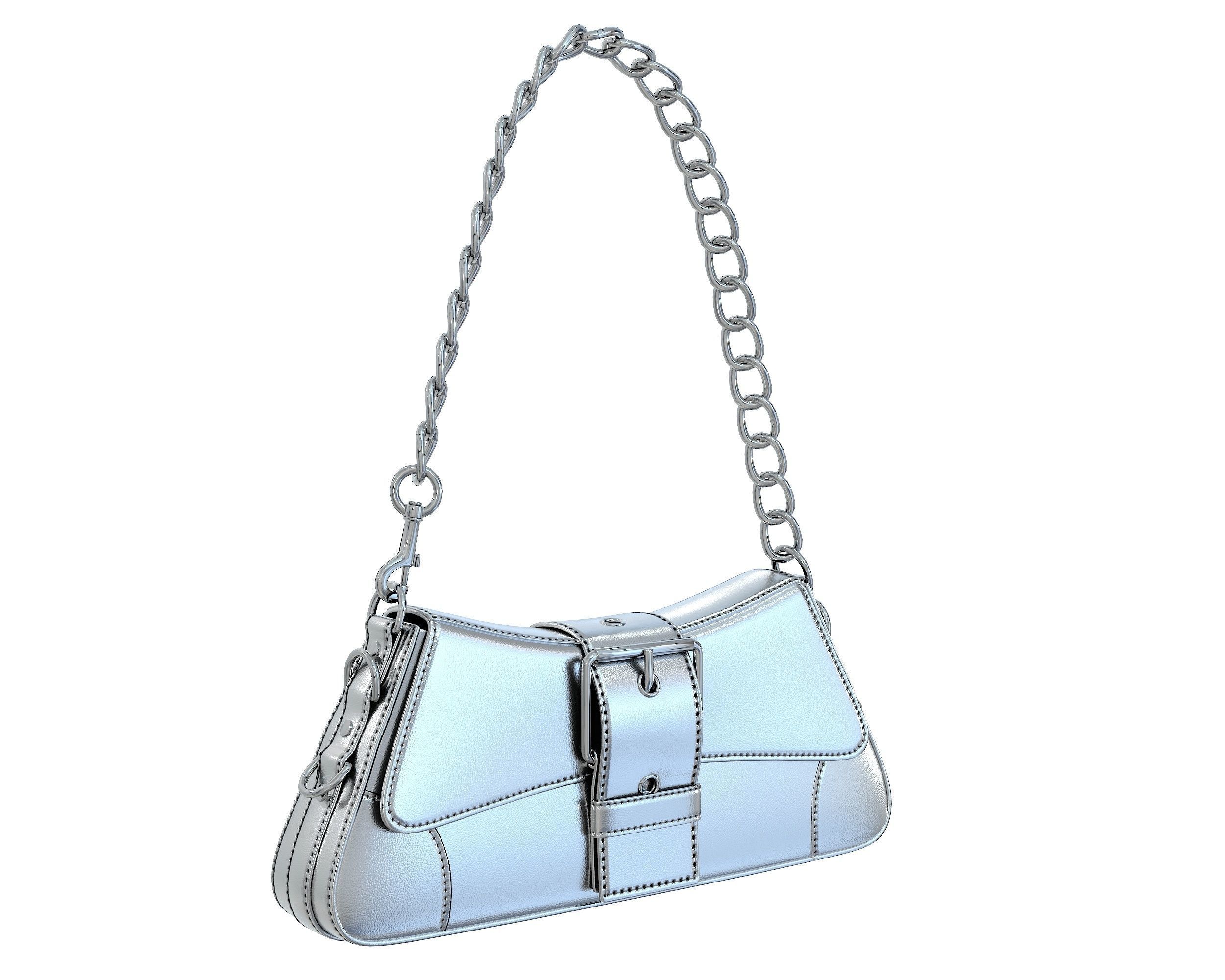 Balenciaga Lindsay Small Bag Low-poly 3D model_10