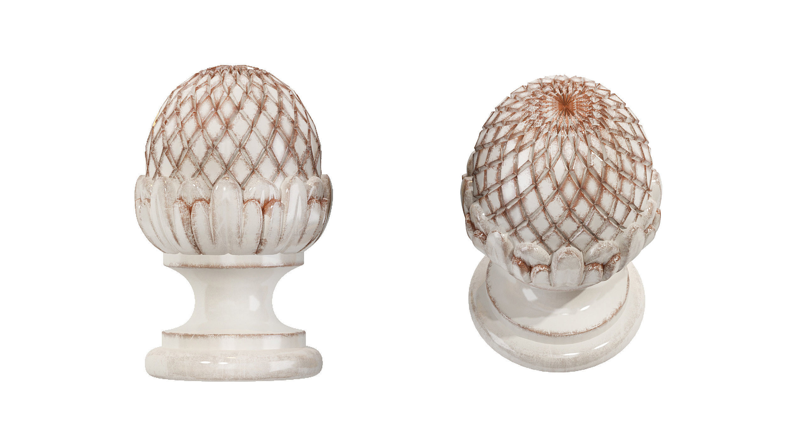 Classic carved 203 3D model_3