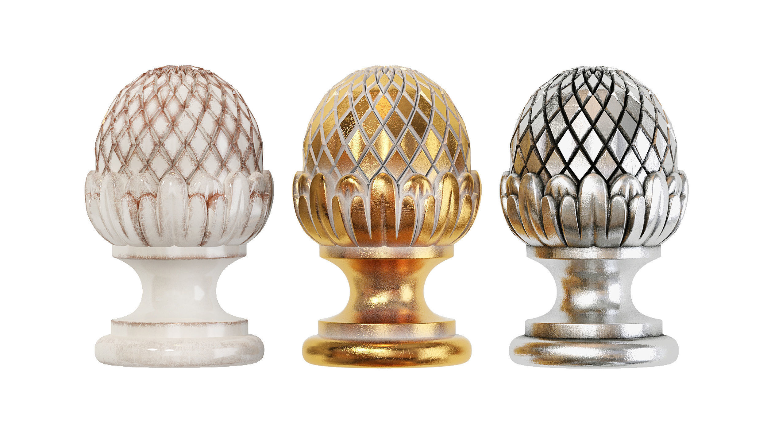 Classic carved 203 3D model_6