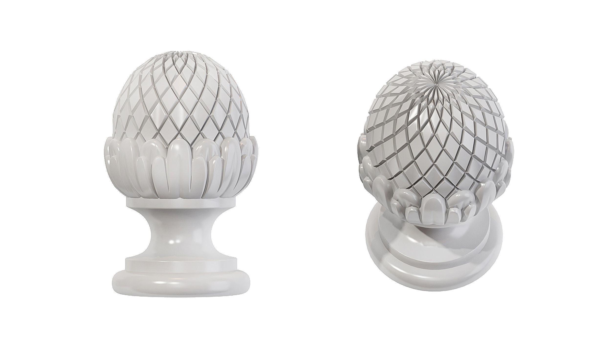 Classic carved 203 3D model_4