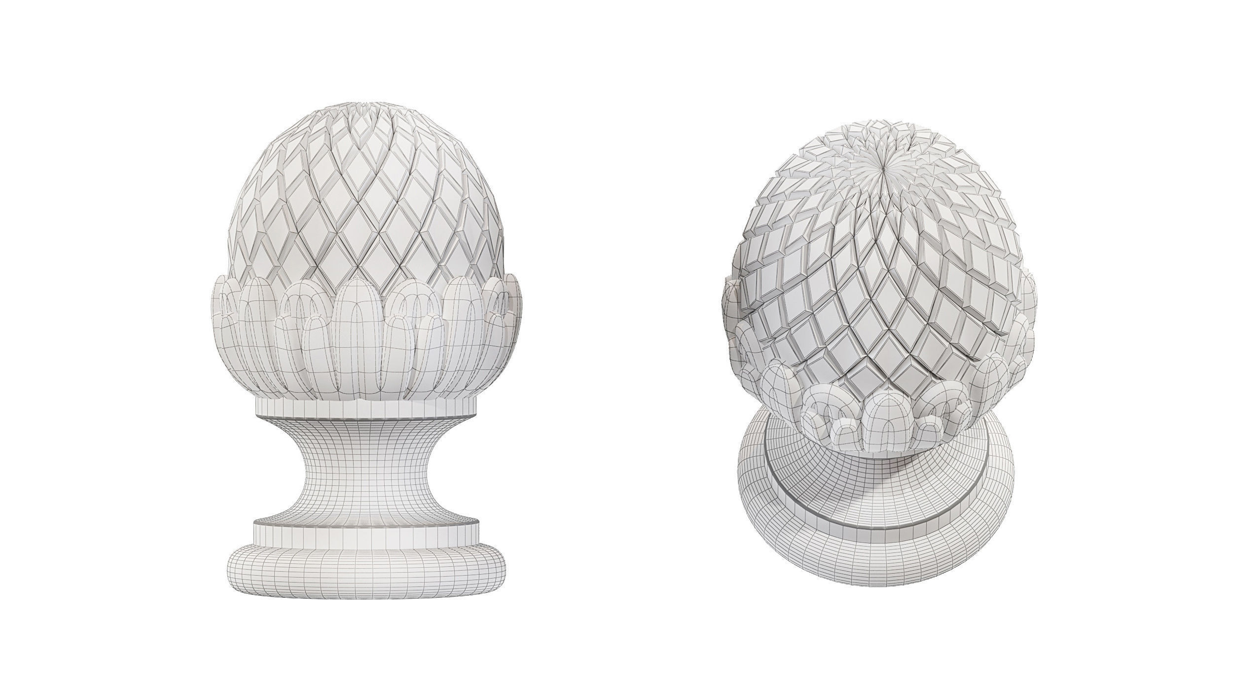 Classic carved 203 3D model_5