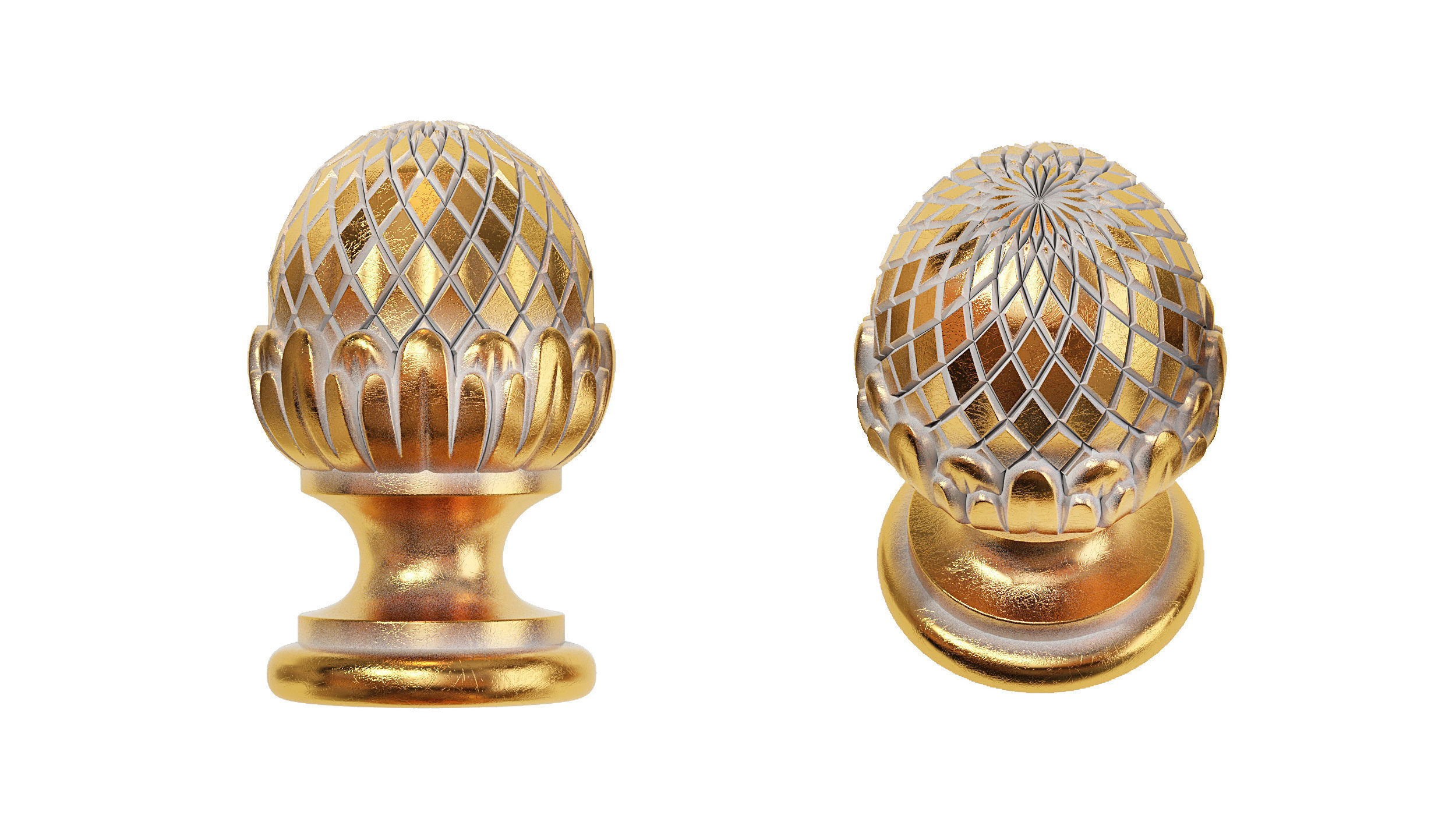 Classic carved 203 3D model_1