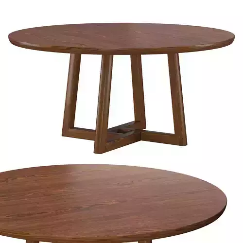 ROULETTE ROUND EXTENSION TABLE 3D model