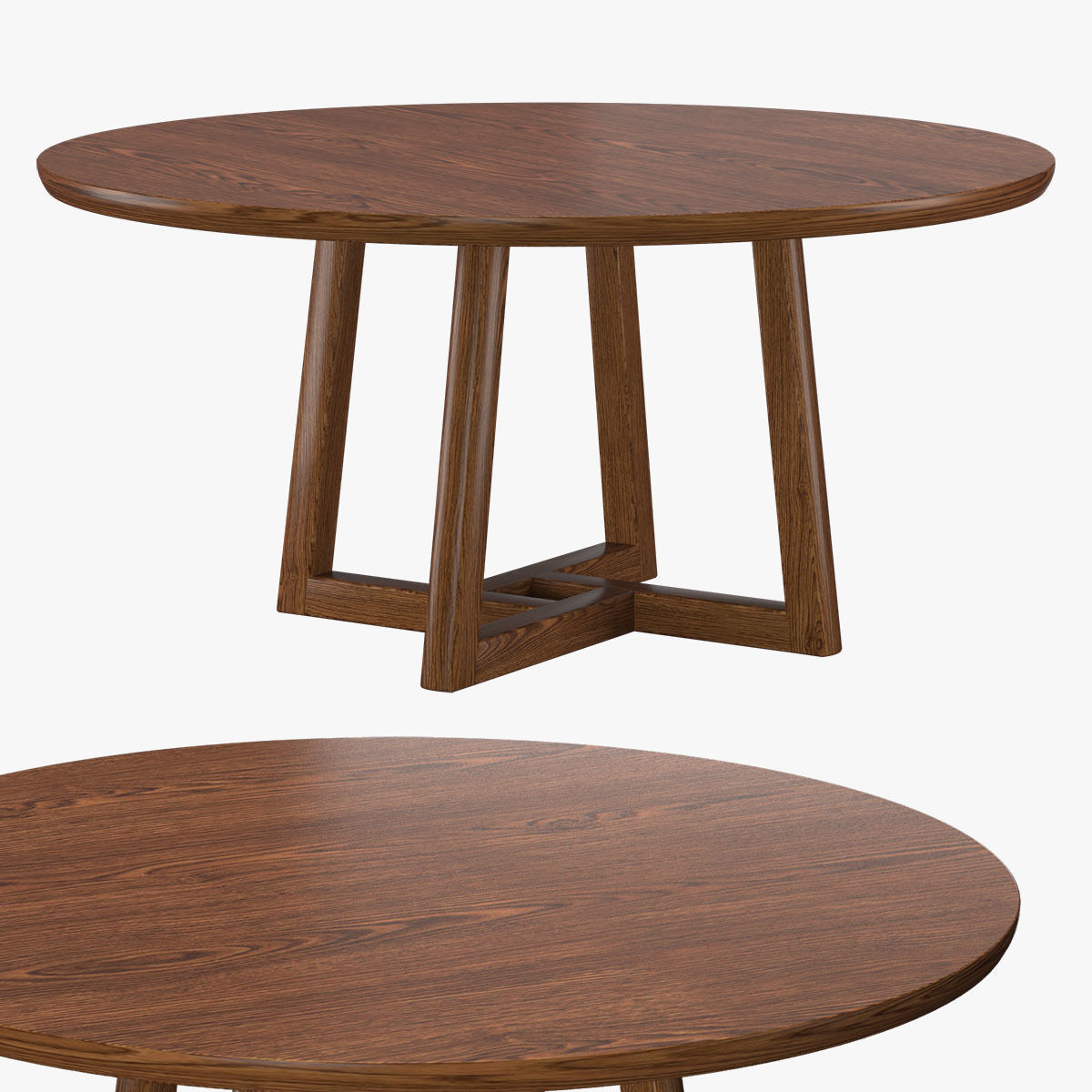 ROULETTE ROUND EXTENSION TABLE 3D model_8