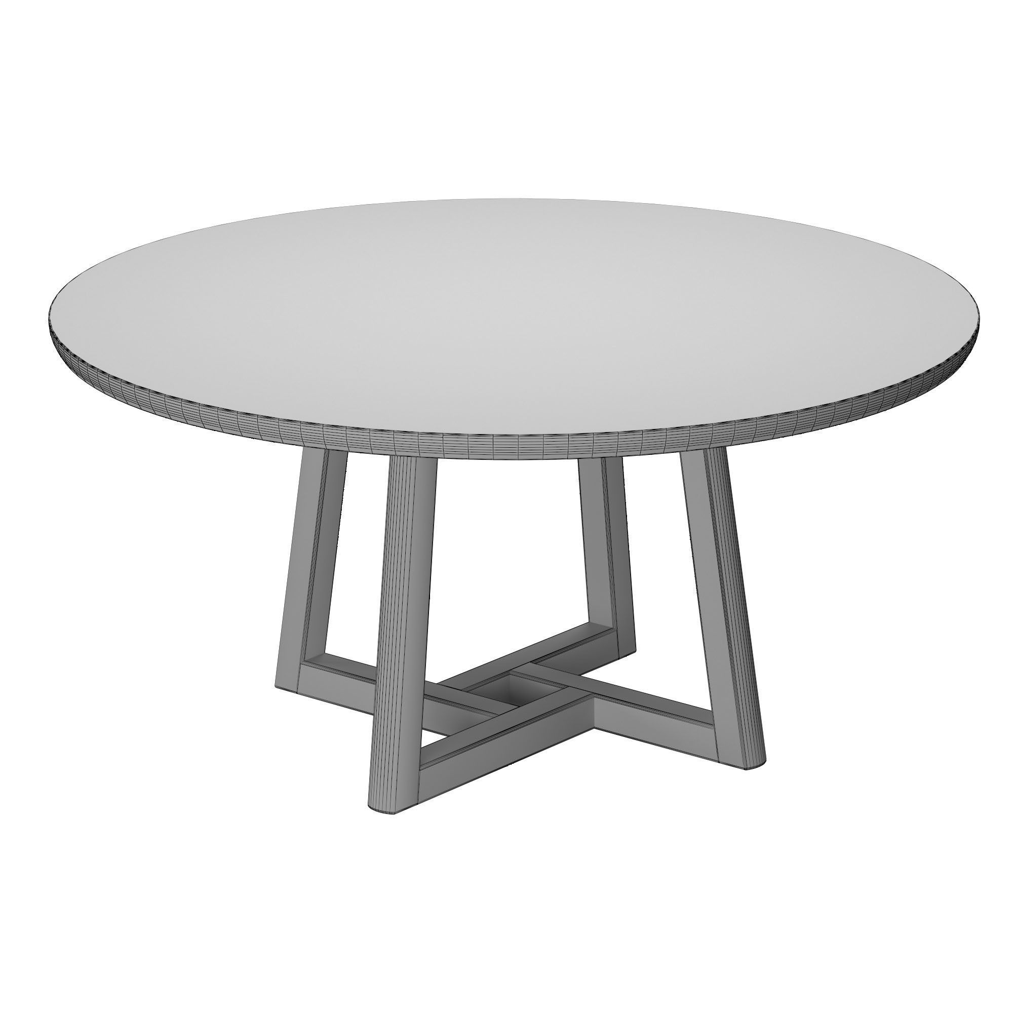 ROULETTE ROUND EXTENSION TABLE 3D model_7