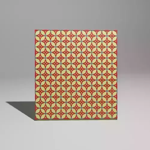 Pleta model tile with geometric pattern