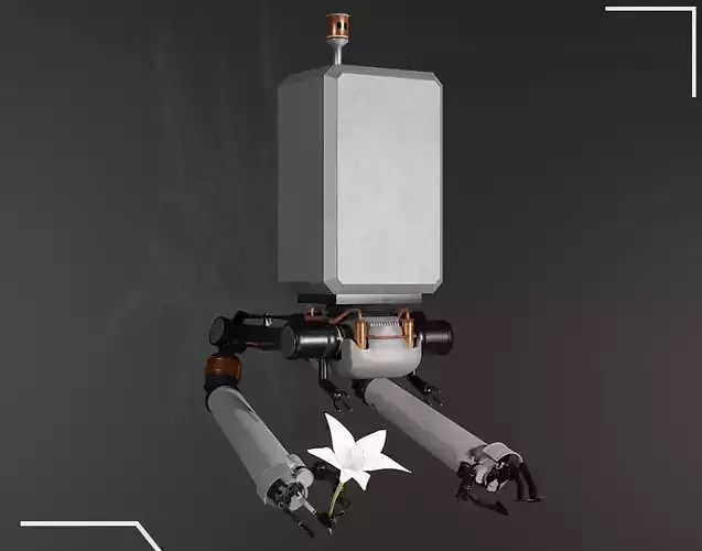 POD 042 and Lunar Tear 3D Model Nier Automata 3D model