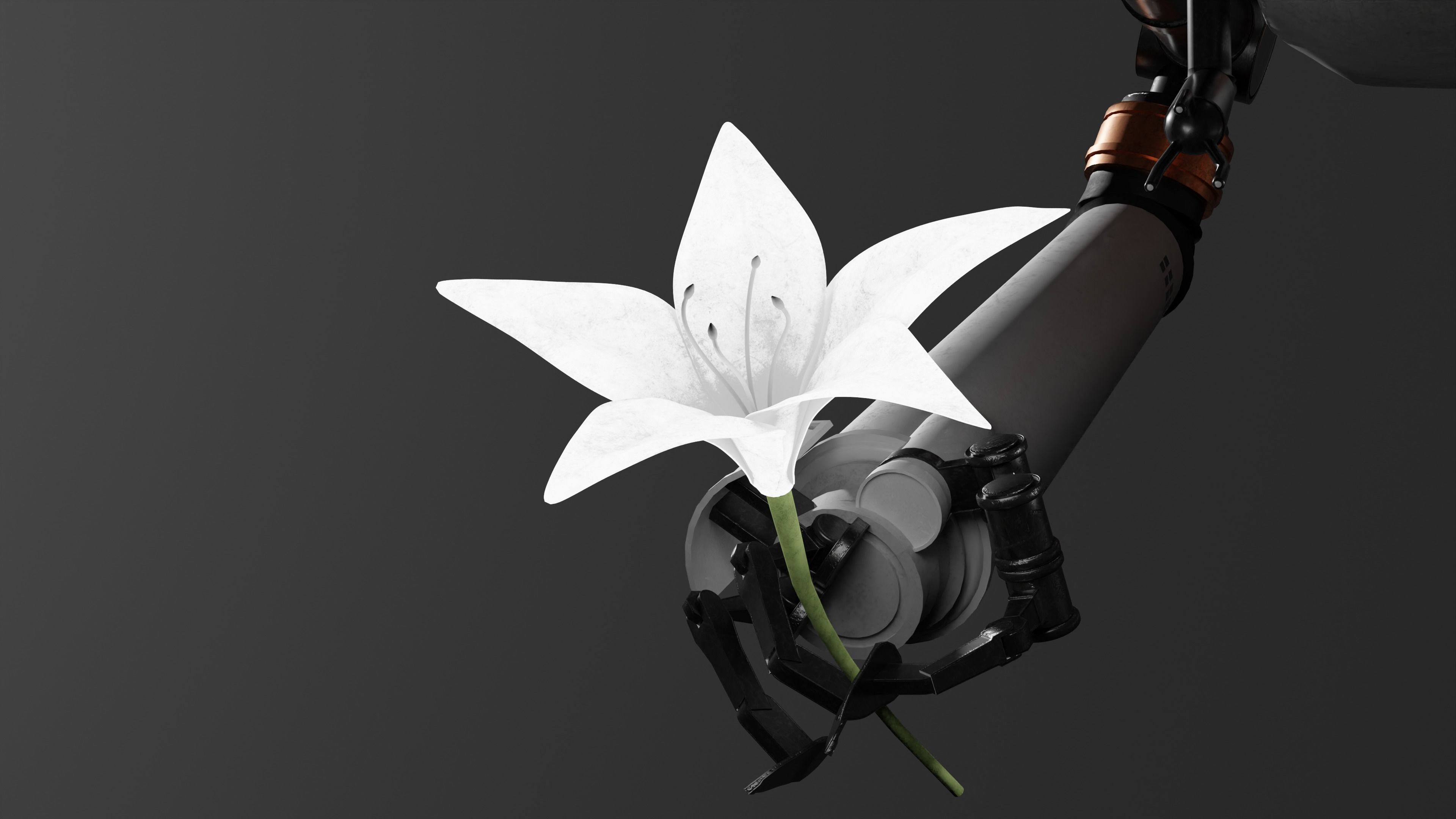 POD 042 and Lunar Tear 3D Model Nier Automata 3D model_6