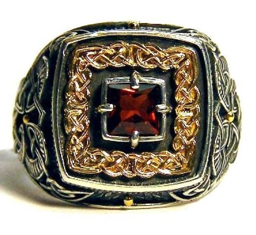 stylish man ring with patterns signet heavyweight 406 3D print model_9