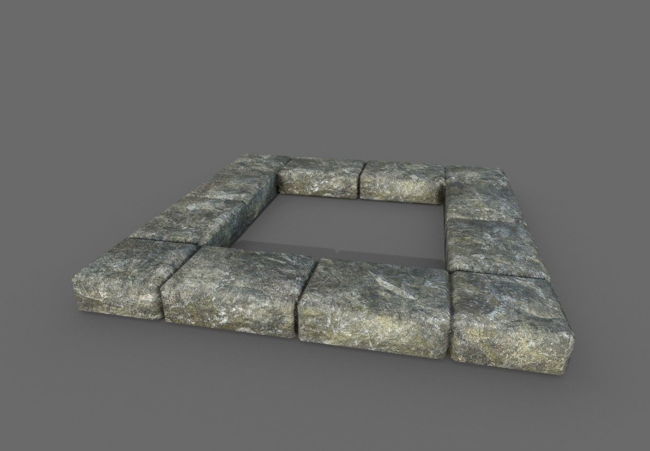 Modular Medieval House Low-poly 3D model_35