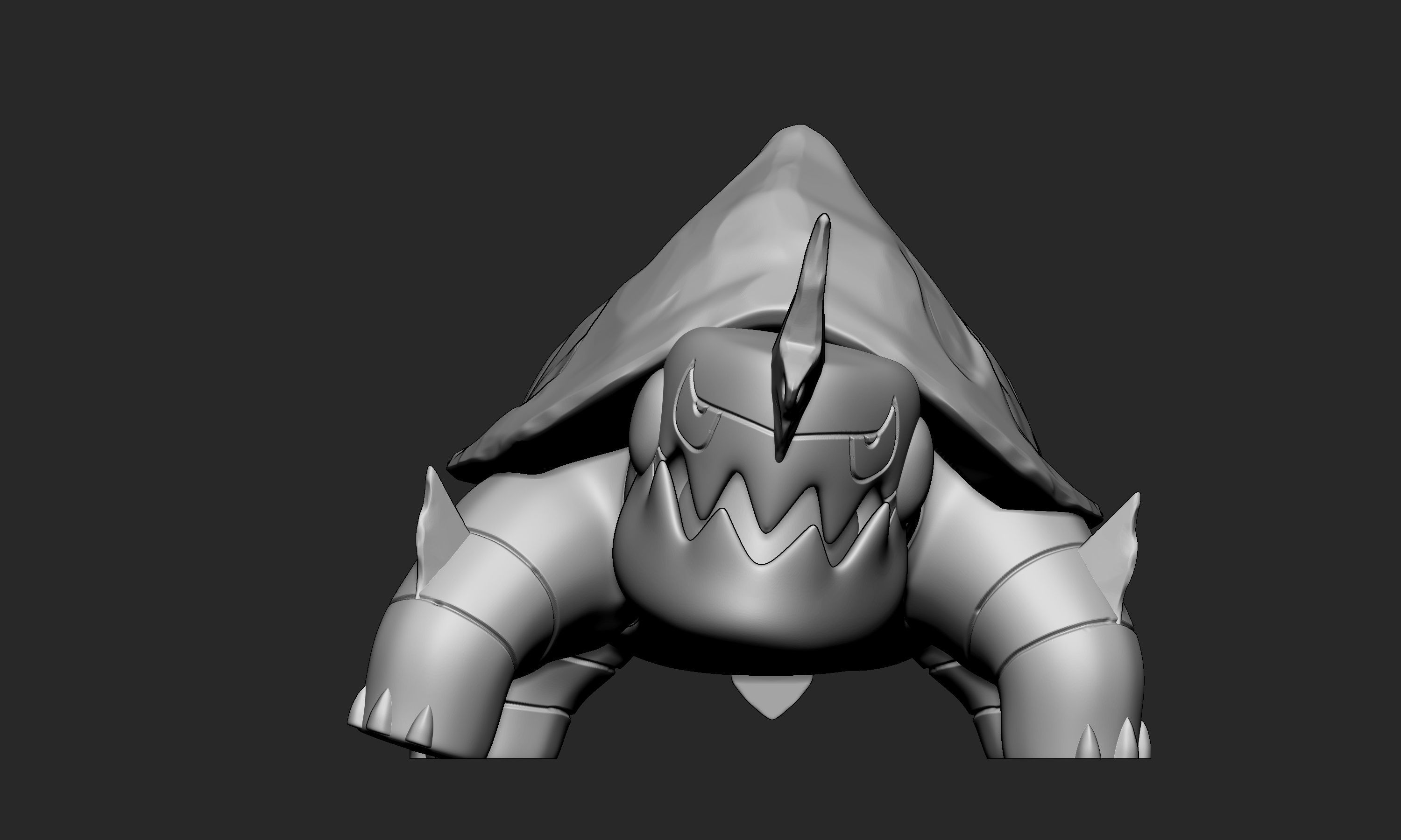 Pokemon - Chewtle and Drednaw with 2 poses 3D print model_14