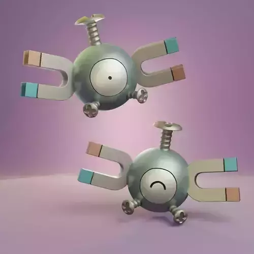 Pokemon - Magnemite with 2 poses