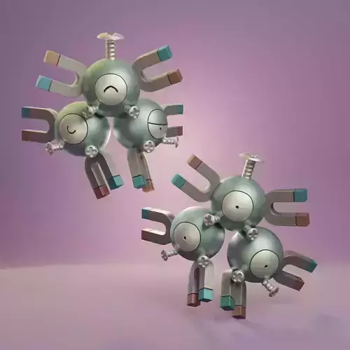 Pokemon - Magneton with 2 poses