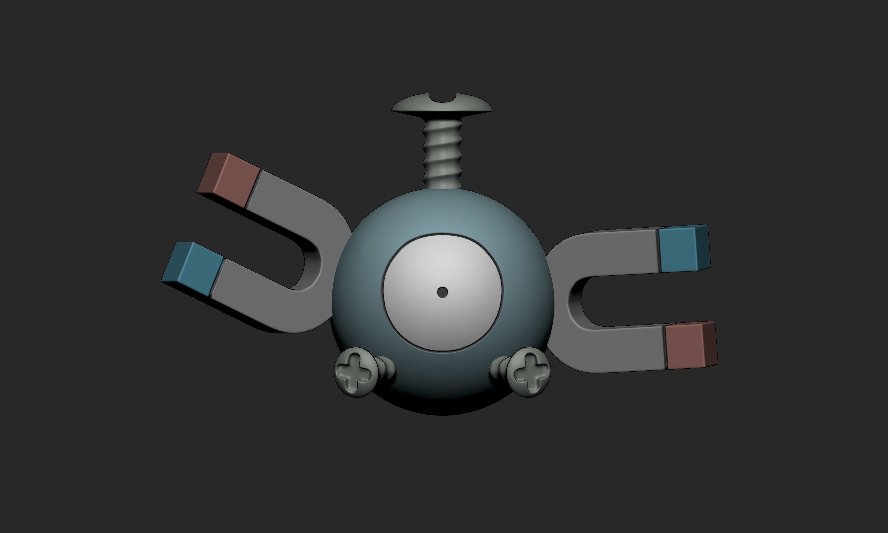 Pokemon - Magnemite Magneton and Magnezone with 2 poses 3D print model_2