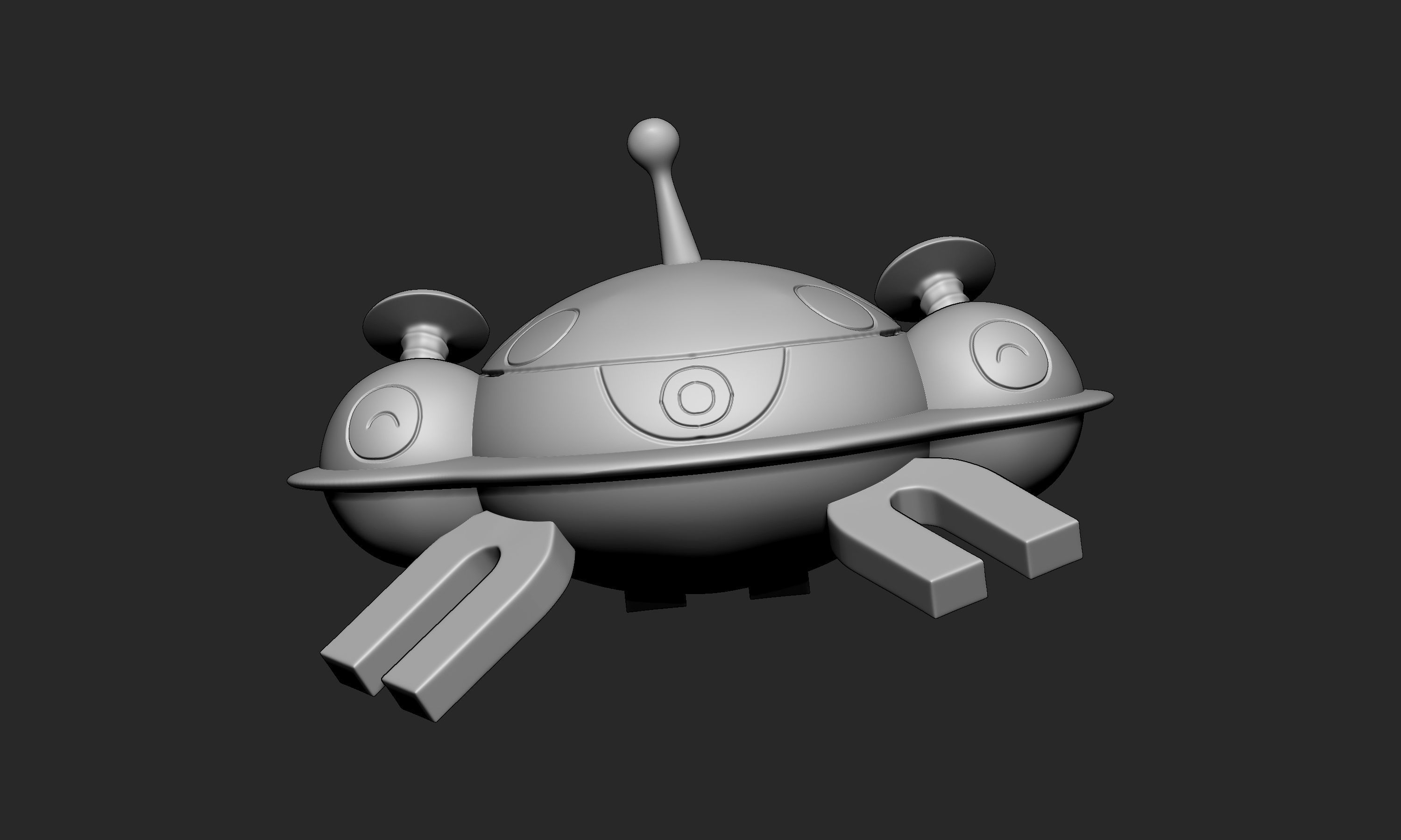 Pokemon - Magnemite Magneton and Magnezone with 2 poses 3D print model_20