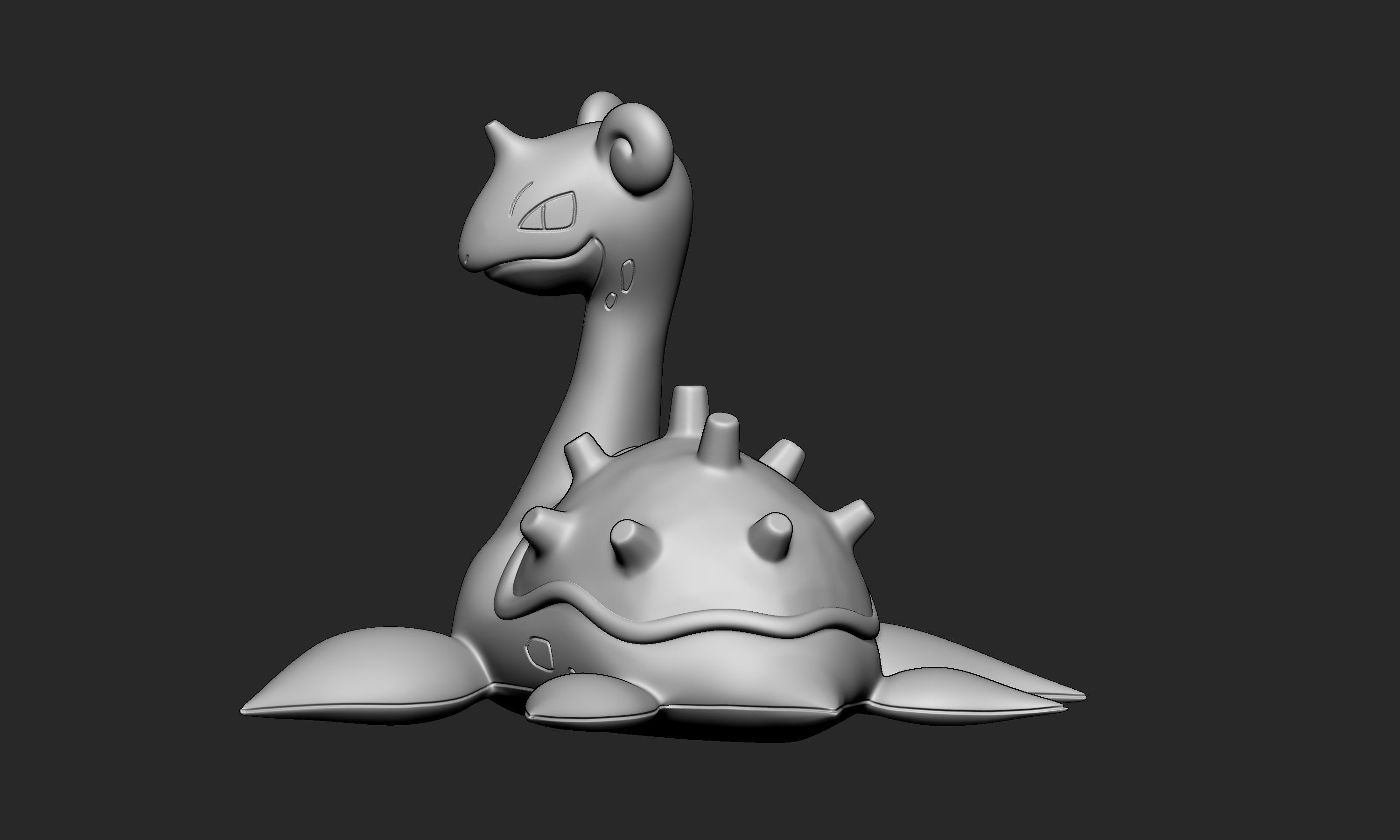 Pokemon - Lapras with 2 poses 3D print model_4