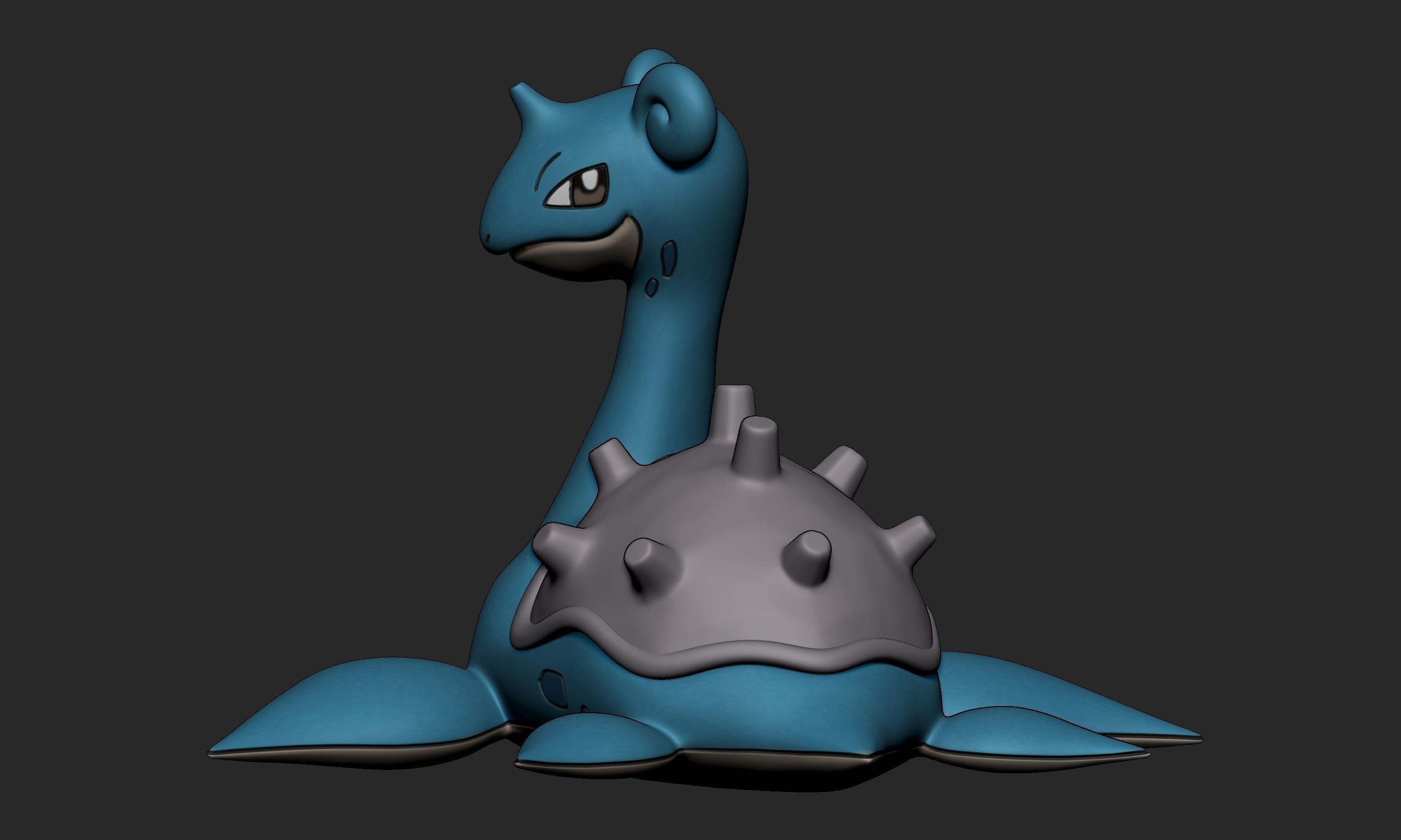 Pokemon - Lapras with 2 poses 3D print model_2