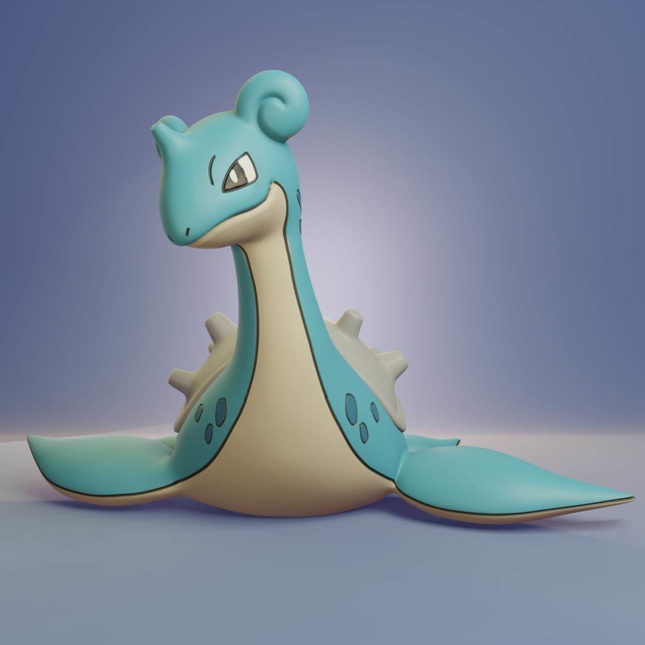 Pokemon - Lapras with 2 poses 3D print model_1