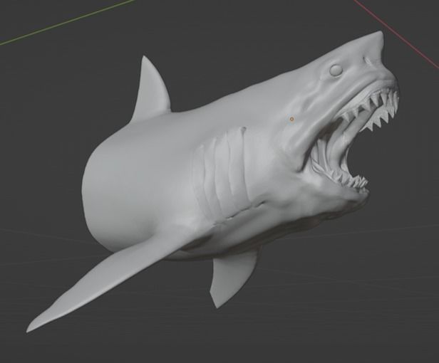Great White Shark 3D model_3