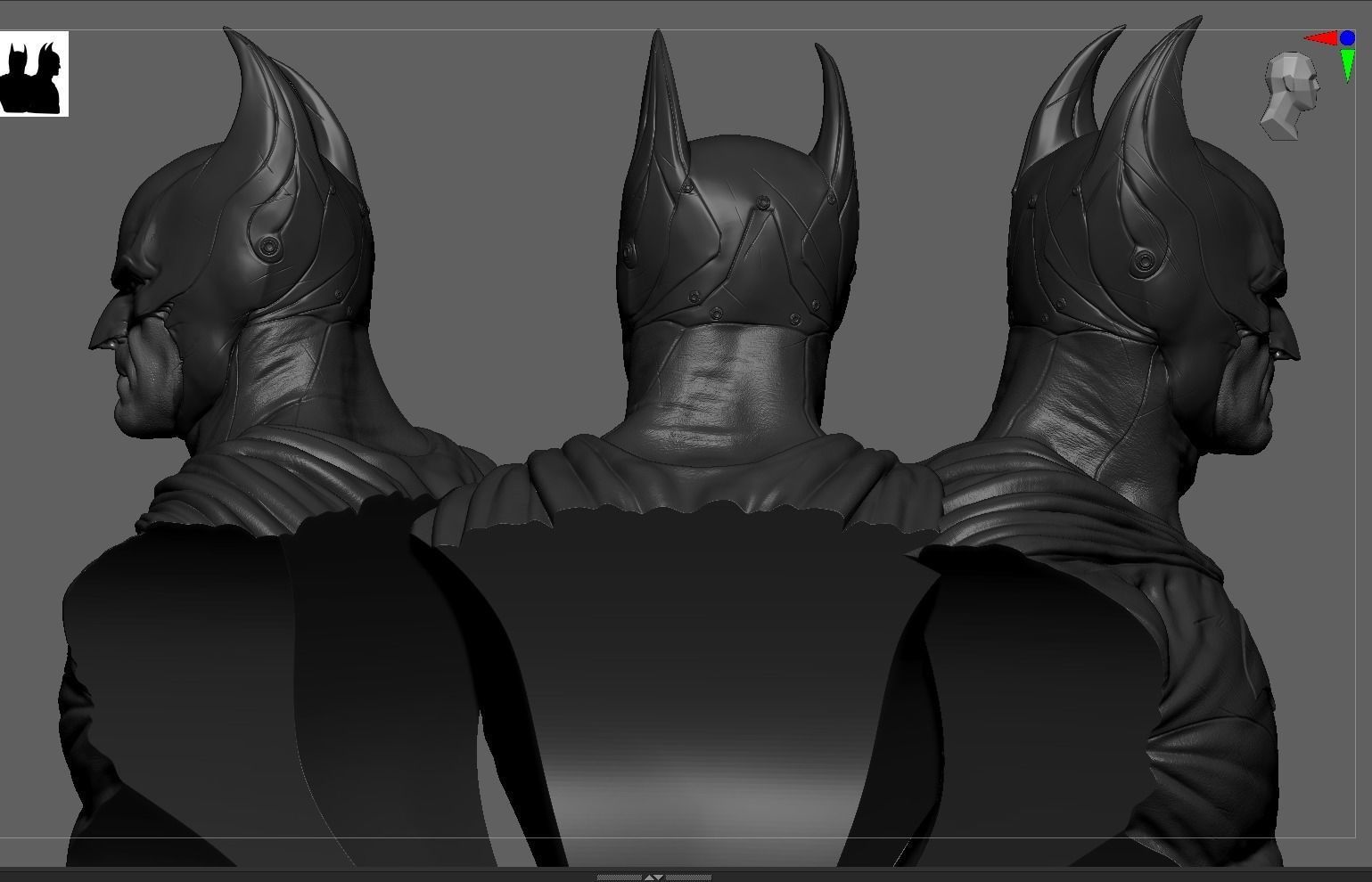 Batman Tactical Bust 3D print model_4