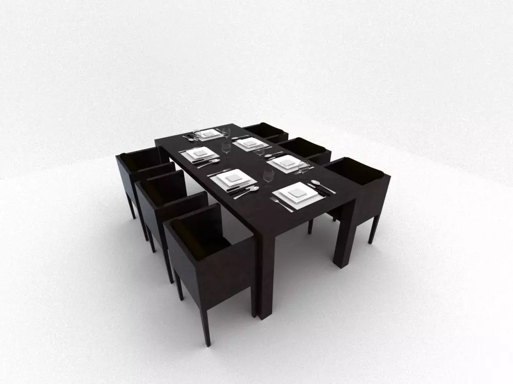 A set of tables 3D model_0