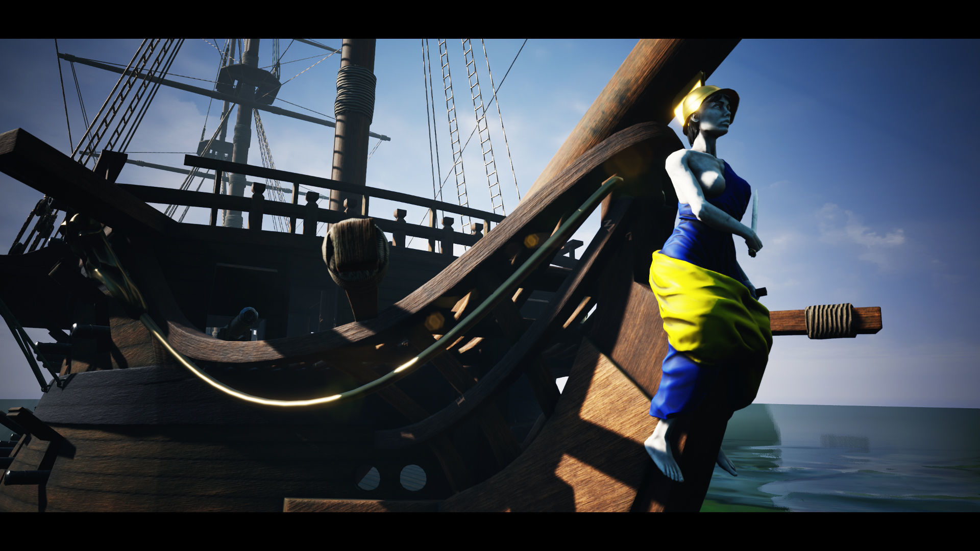 Seventy-four gun ship Low-poly 3D model_19