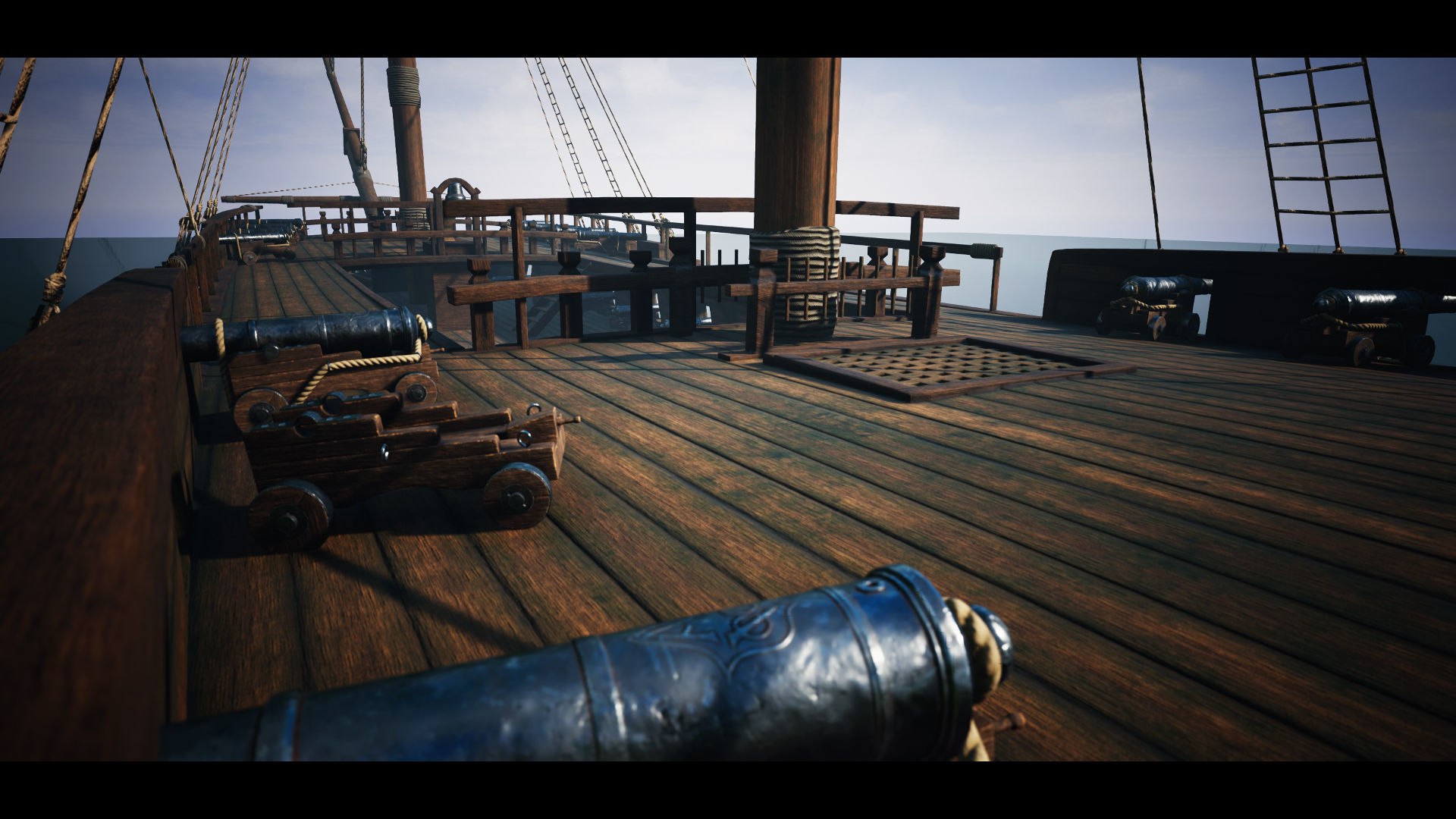 Seventy-four gun ship Low-poly 3D model_25