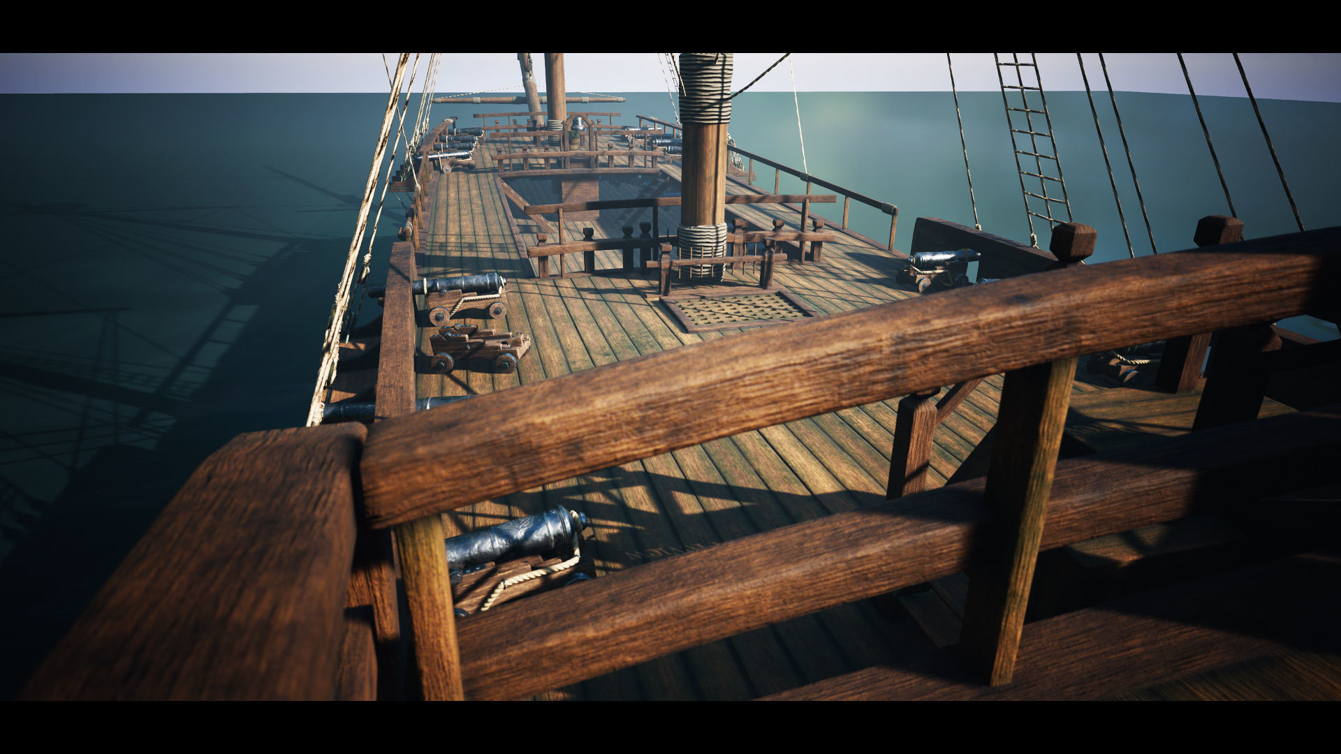 Seventy-four gun ship Low-poly 3D model_4