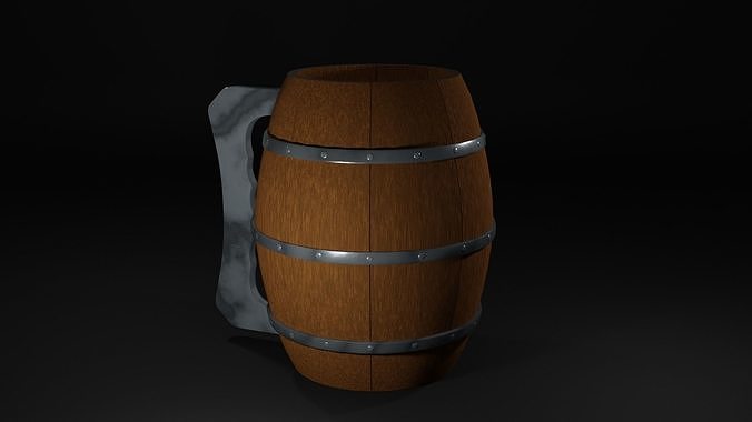 Ale Tankard Low-poly 3D model