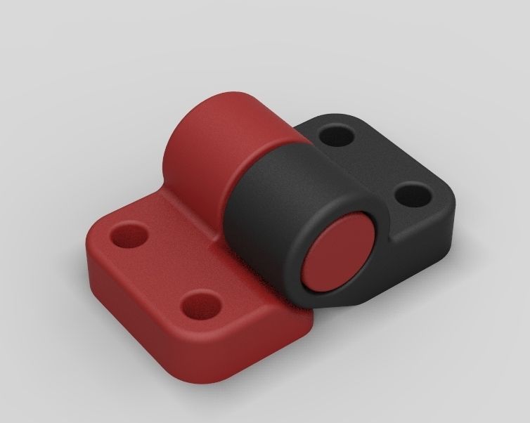 Plastic Hinge Small-Stronger 3D print model_4