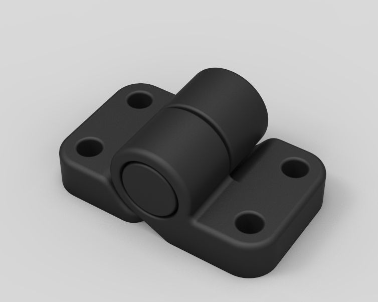 Plastic Hinge Small-Stronger 3D print model_35