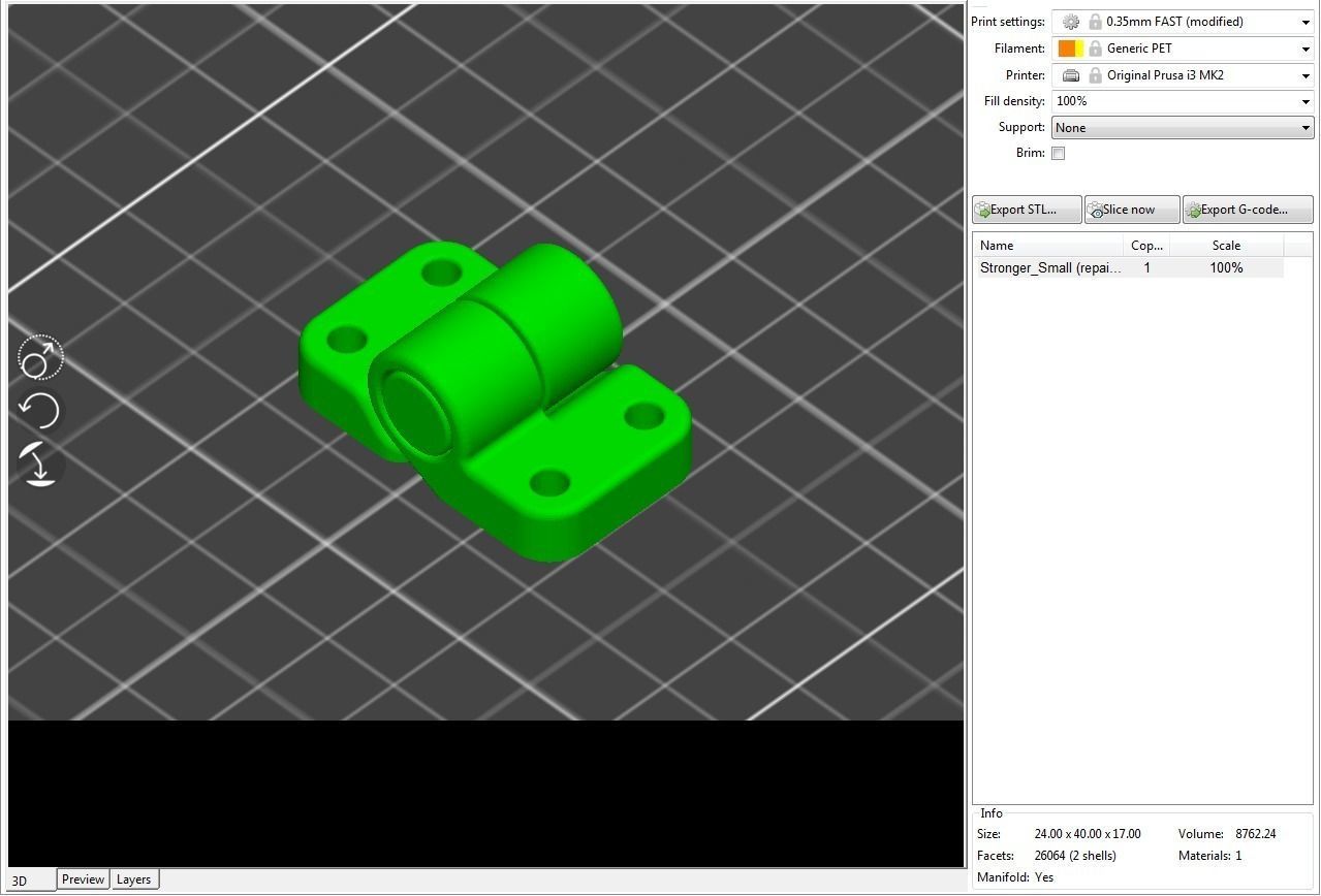 Plastic Hinge Small-Stronger 3D print model_26