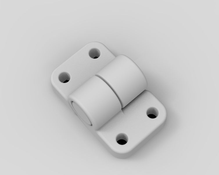 Plastic Hinge Small-Stronger 3D print model_32