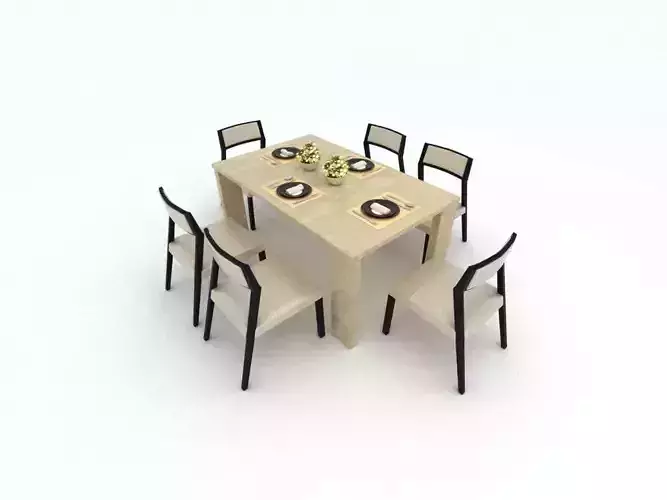 A set of dining tables 