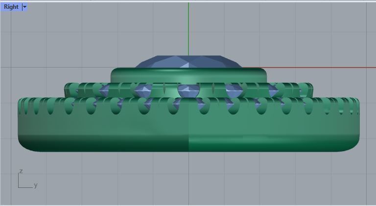 evil eye pendant 3D print model_4