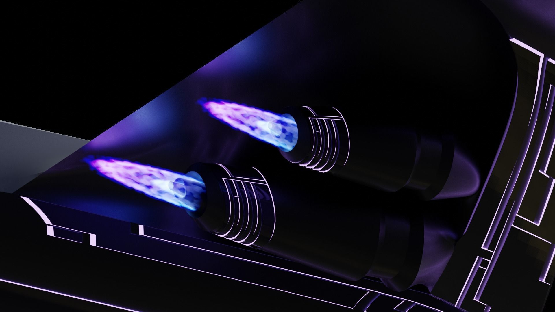 Luxury Cargo Plane Low-poly 3D model_11