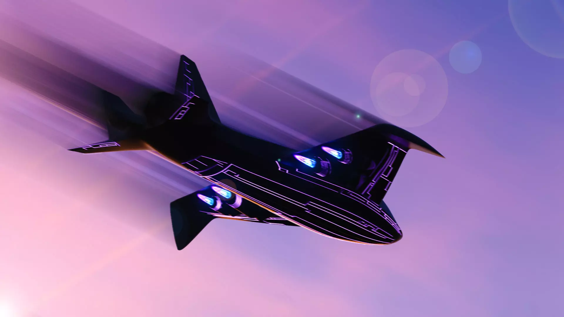 Luxury Cargo Plane Low-poly 3D model_0