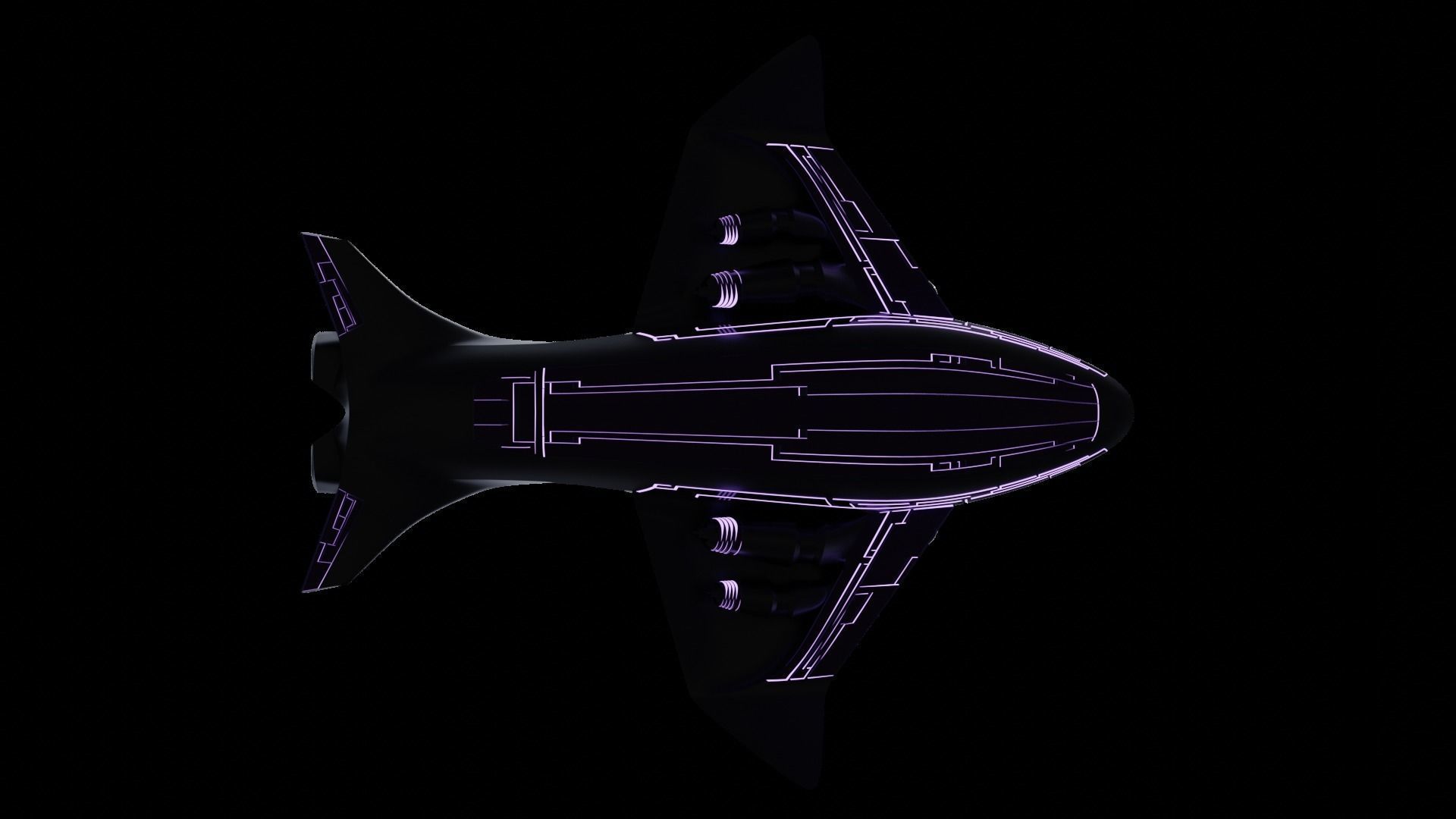 Luxury Cargo Plane Low-poly 3D model_8