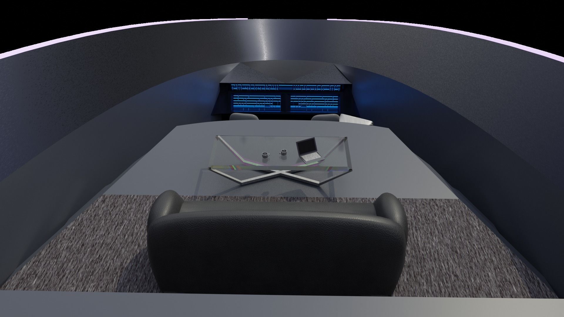 Luxury Cargo Plane Low-poly 3D model_15