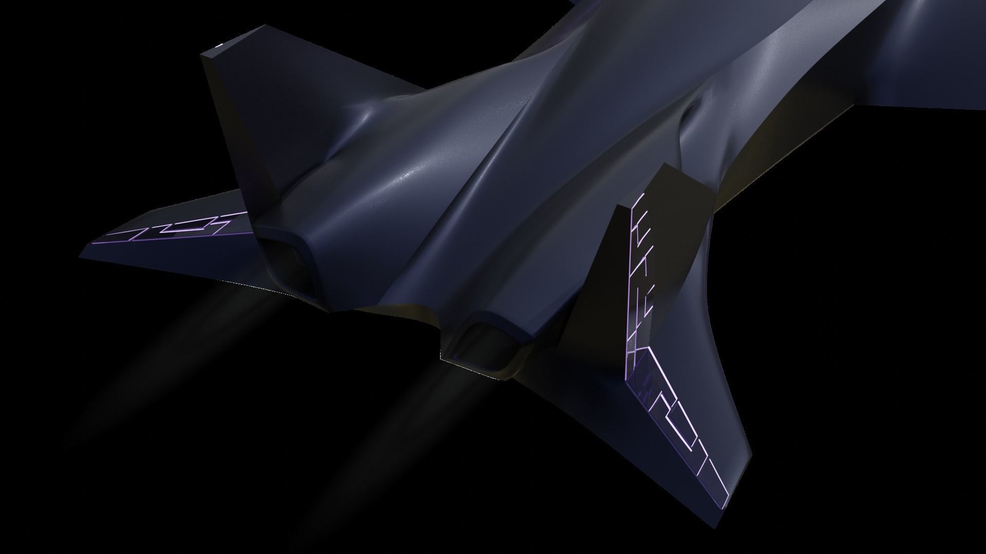 Luxury Cargo Plane Low-poly 3D model_12