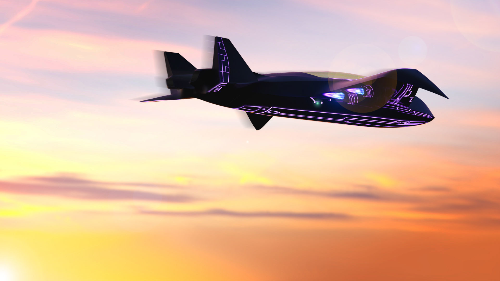 Luxury Cargo Plane Low-poly 3D model_1