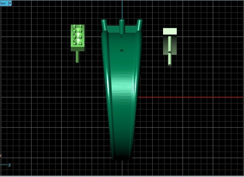 set stylish earrings and ring with emeralds and diamonds 408 3D Model Collection_28