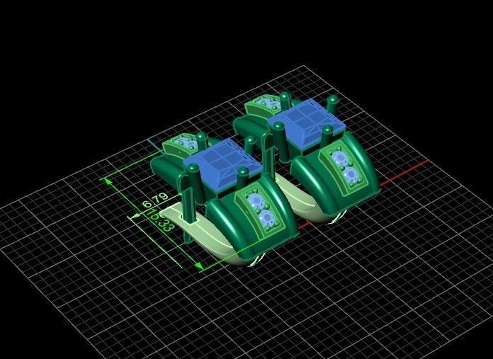 set stylish earrings and ring with emeralds and diamonds 408 3D Model Collection_15