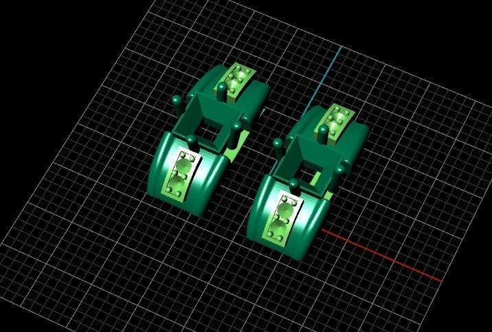 set stylish earrings and ring with emeralds and diamonds 408 3D Model Collection_7