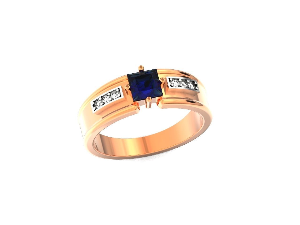 set stylish earrings and ring with emeralds and diamonds 408 3D Model Collection_45