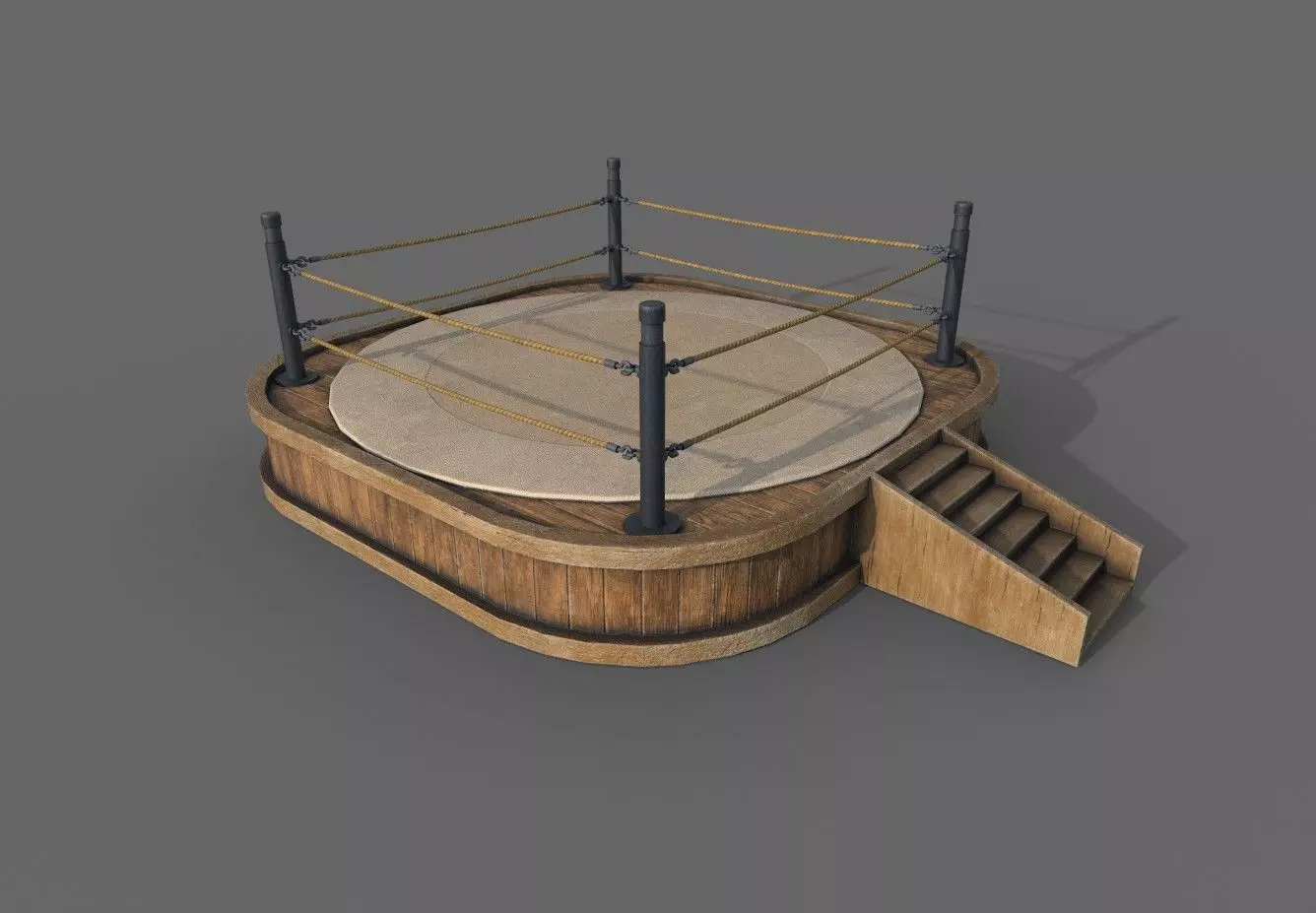 Boxing Ring Low-poly 3D model