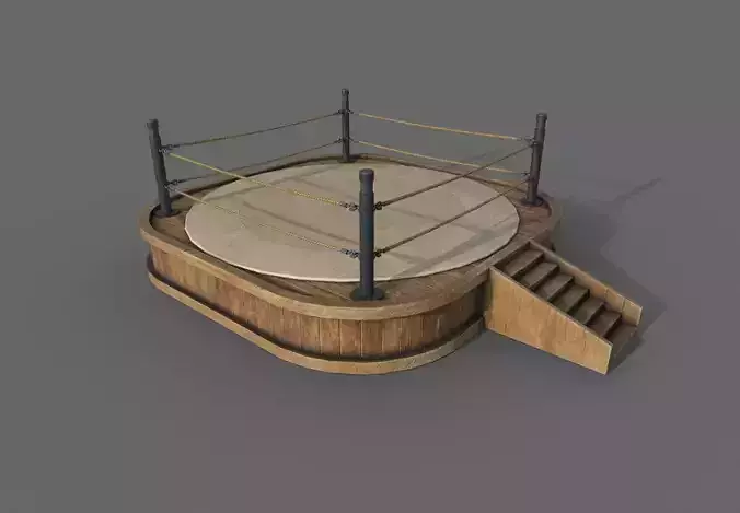 Boxing Ring Low-poly 3D model