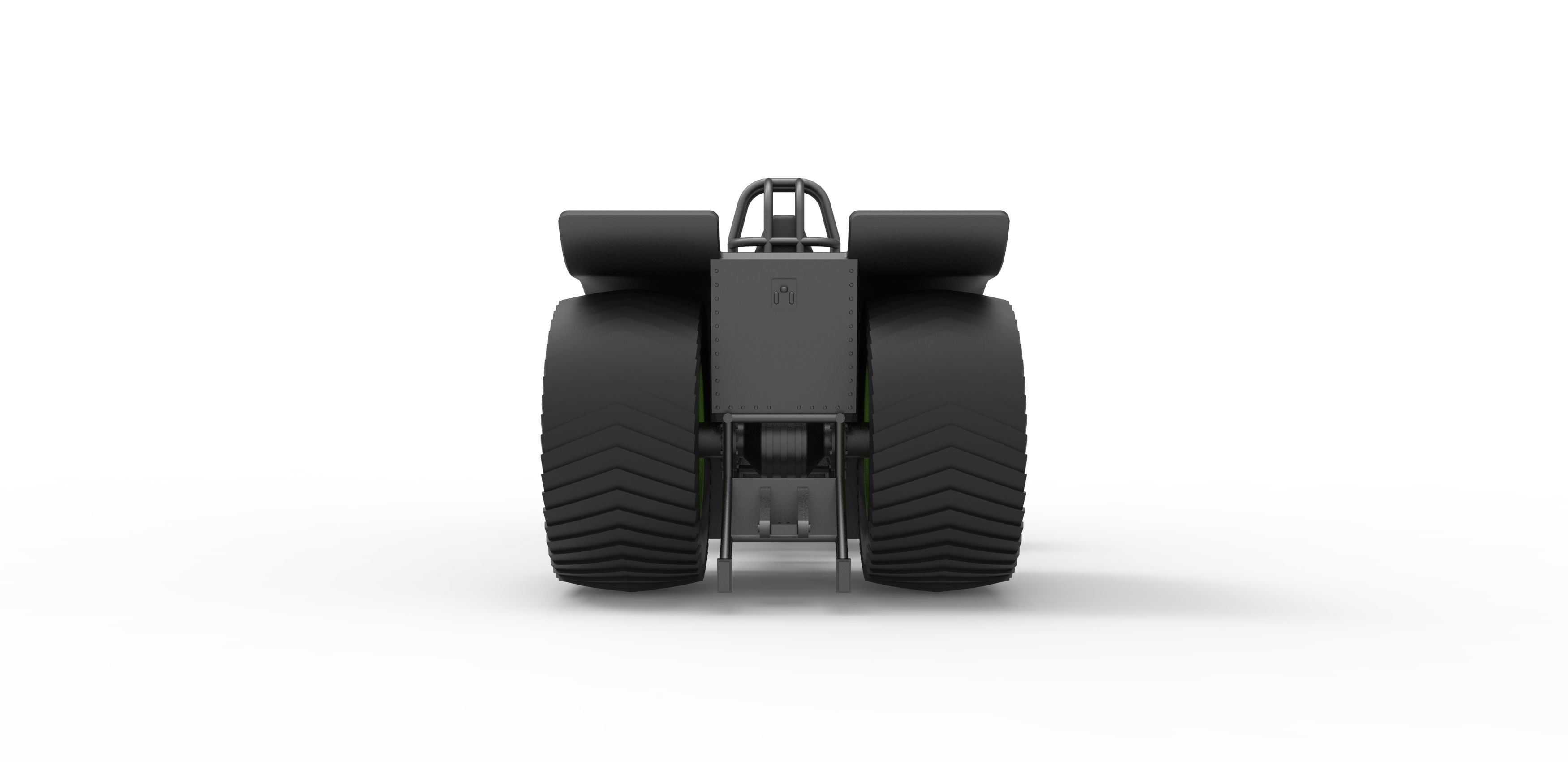 Pulling tractor 3 engines V8 Version 3 Scale 1 to 25 3D print model_14